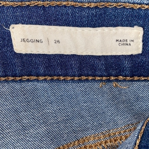 PacSun destroyed Jeggings Jeans Size 26 - Picture 5 of 6